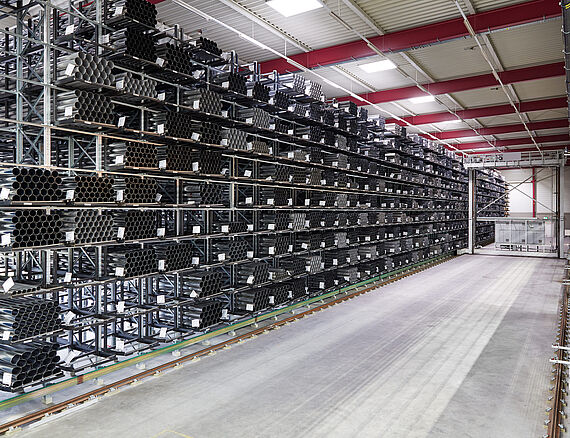 Hochregallager bei fischer